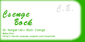 csenge bock business card